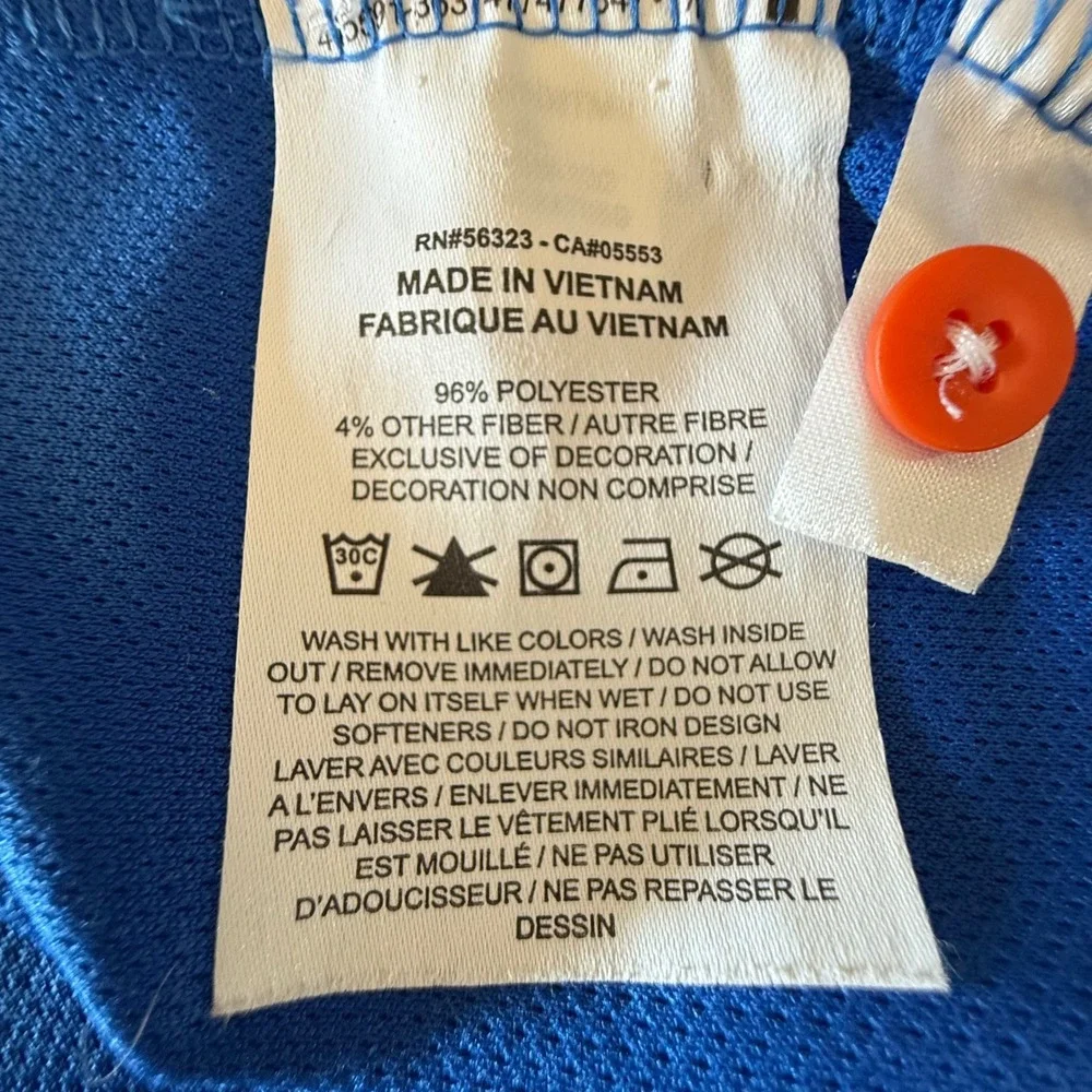 Jordan Florida Gators On-Field Polo Shirt Mens XL White Blue Colorblock Jumpman